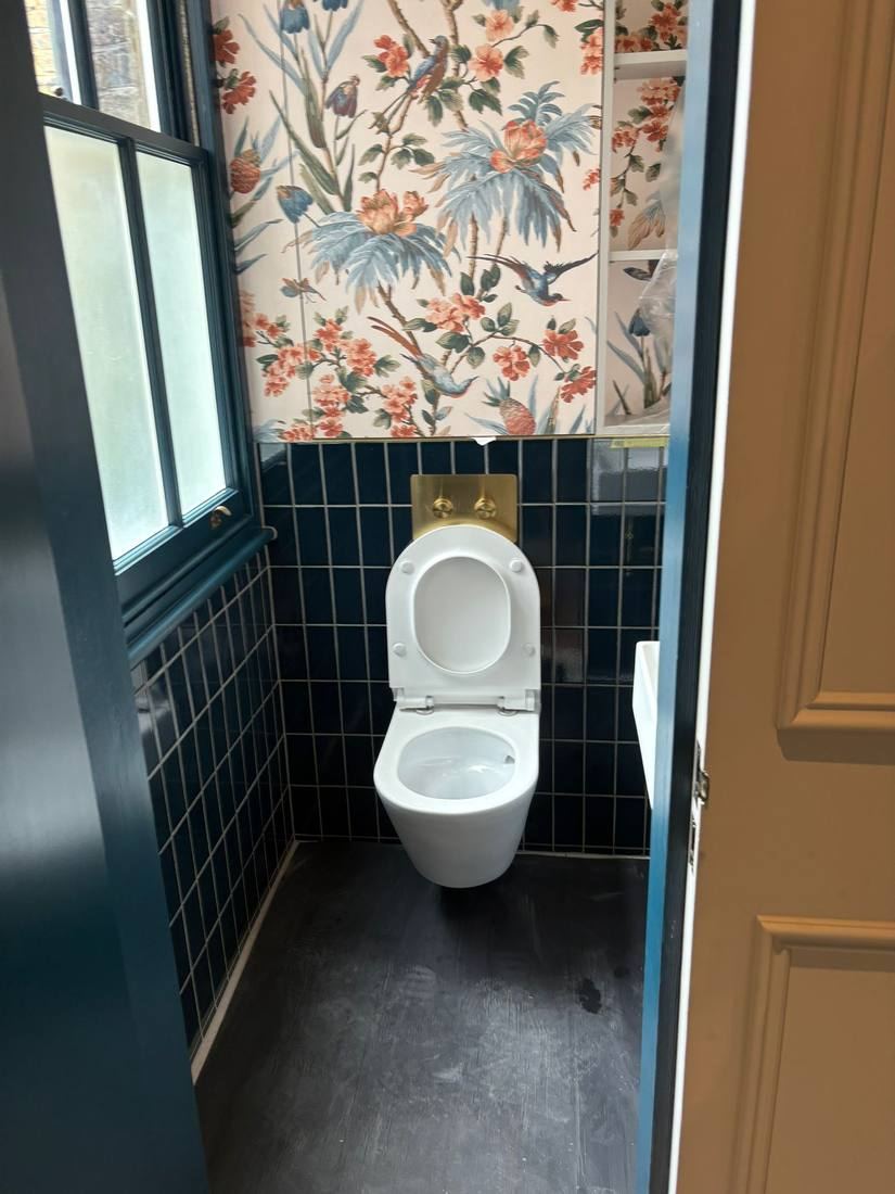 Navy & Botanical WC — Overview